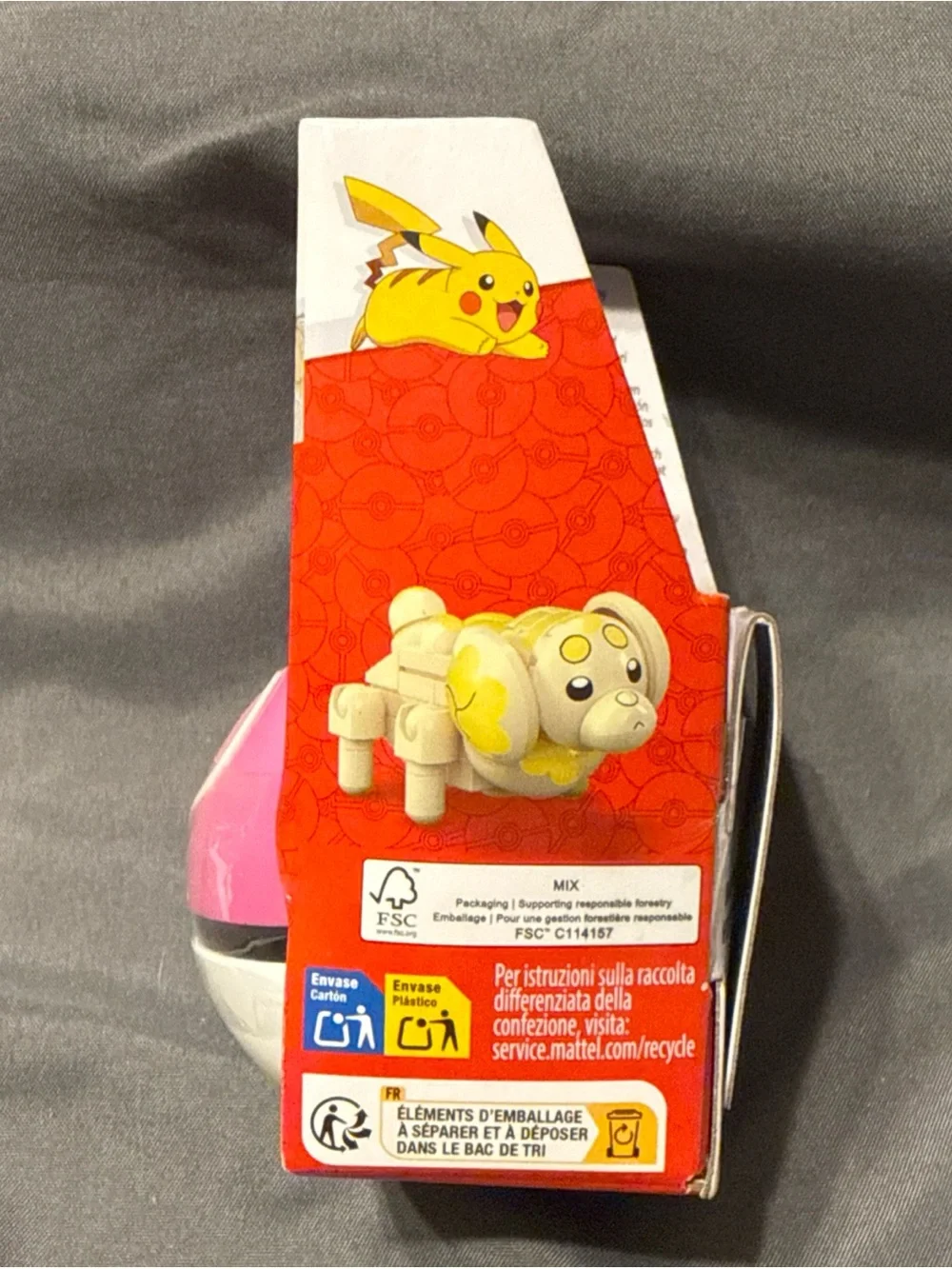 Mega Pokémon Construx Fidough Series 23 JCT19 Pink Ball. 31pcs puzzle